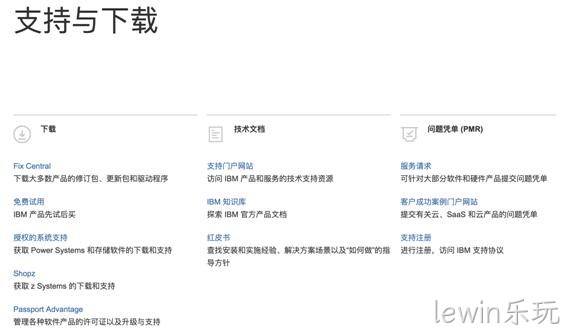 IBM官网支持