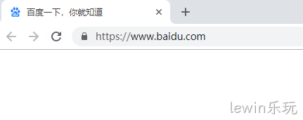 谷歌浏览器展示百度官网
